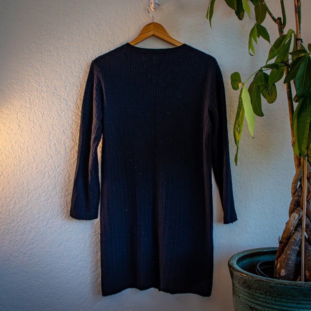 Jones New York long Merino wool cardigan - Picture 2 of 3